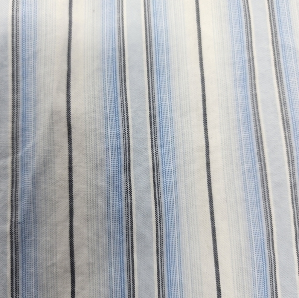 Calvin Klein Jeans Cotton‎ Blue Stipe Button Down Shirt XL - Picture 10 of 11
